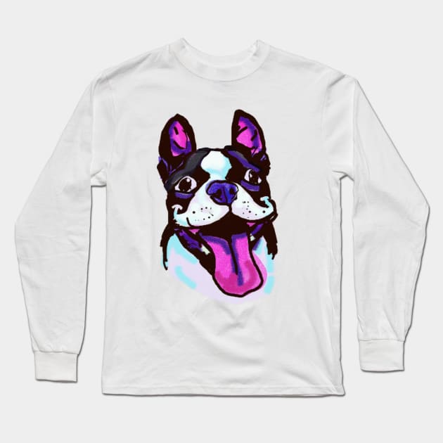 The Boston Terrier Love of My Life Long Sleeve T-Shirt by lalanny